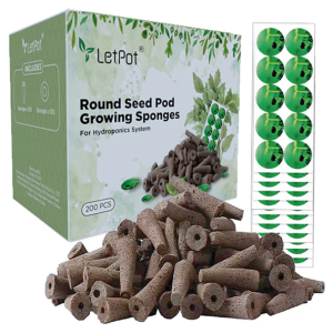 200 Pcs Hydroponics System Replacement Grow Sponges (Suitable for MAX/SE/LITE/AIR)