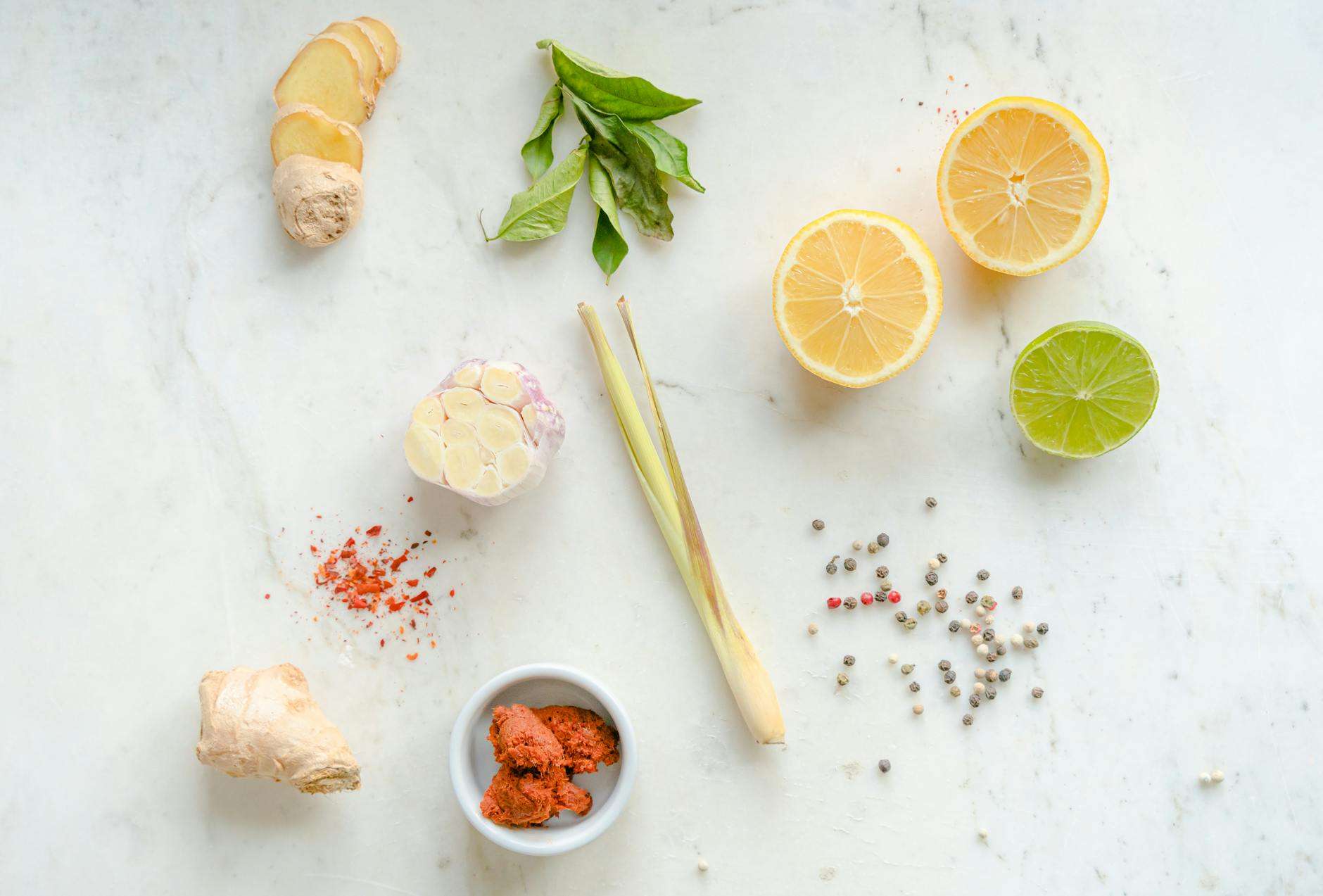 fruits vegetables and spices